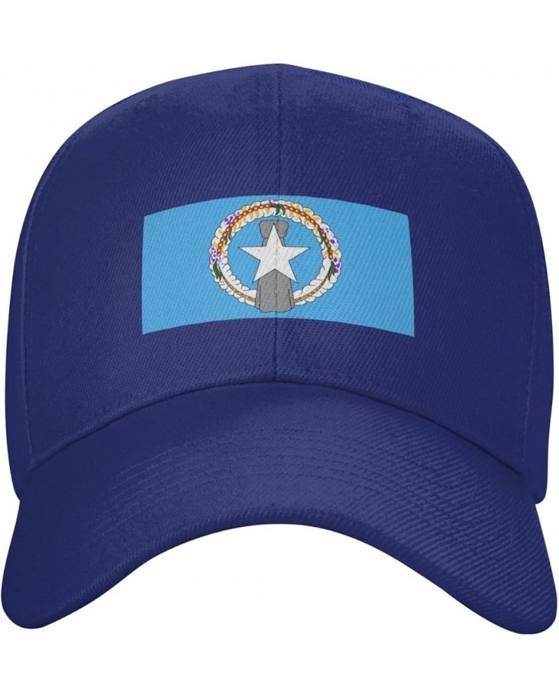 Flag of The Northern Mariana Islands (1976-1989) Baseball Cap for Men Women Dad Hat Classic Adjustable Golf Hats Blue $10.28 ...