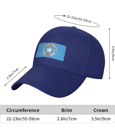 Flag of The Northern Mariana Islands (1976-1989) Baseball Cap for Men Women Dad Hat Classic Adjustable Golf Hats Blue $10.28 ...