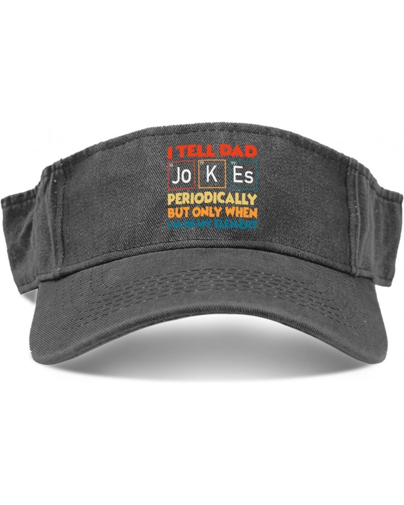 I Tell Dad Jokes Periodically Hat Sun Visor Hats for Adult Baseball Caps Lightweight Visor Hat $8.39 Visors