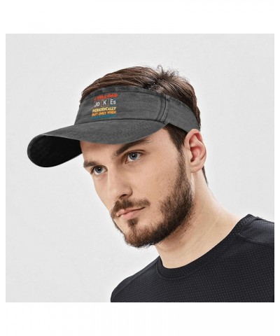 I Tell Dad Jokes Periodically Hat Sun Visor Hats for Adult Baseball Caps Lightweight Visor Hat $8.39 Visors