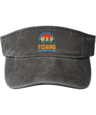 Husband and Wife Fishing Partners for Life Sun Hat Sun Visor Hats for Women Men Baseball Cap Golf Hats Deep Heather $12.55 Su...