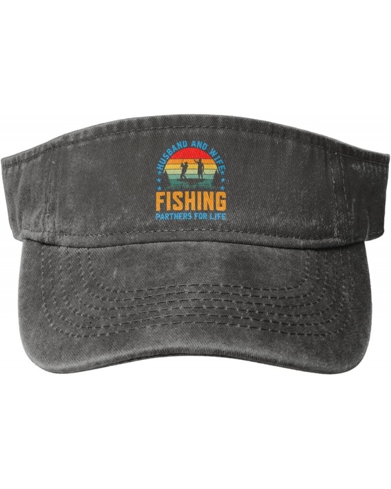 Husband and Wife Fishing Partners for Life Sun Hat Sun Visor Hats for Women Men Baseball Cap Golf Hats Deep Heather $12.55 Su...