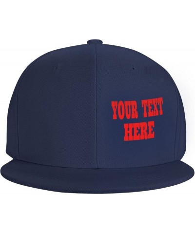 Custom Caps,Custom Picture Caps Your Design Here,Add Your Own Text and Design,Classic Mens Womens Trucker Hat Navy Blue-2 $8....