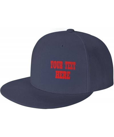 Custom Caps,Custom Picture Caps Your Design Here,Add Your Own Text and Design,Classic Mens Womens Trucker Hat Navy Blue-2 $8....