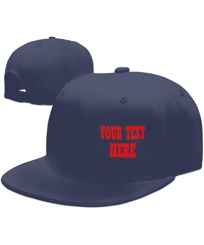 Custom Caps,Custom Picture Caps Your Design Here,Add Your Own Text and Design,Classic Mens Womens Trucker Hat Navy Blue-2 $8....