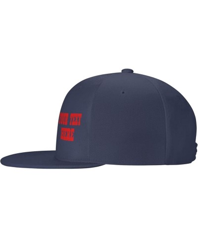 Custom Caps,Custom Picture Caps Your Design Here,Add Your Own Text and Design,Classic Mens Womens Trucker Hat Navy Blue-2 $8....