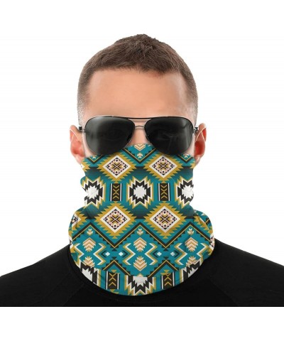 2pcs Elastic Seamless Face Mask Bandana Neck Gaiter Shields Outdoor Sun Protection Headwear Headband for Men Women Native Ame...