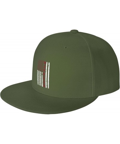 Brain Aneurysm Awareness Support Warrior Snapback Hats for Men Baseball Cap Trucker Hat Flat Brim Hats Moss Green $9.56 Baseb...