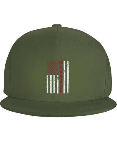 Brain Aneurysm Awareness Support Warrior Snapback Hats for Men Baseball Cap Trucker Hat Flat Brim Hats Moss Green $9.56 Baseb...