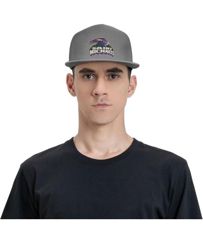 Saint Michael's College Logo Baseball Fashion for Men Trucker Sun Visor Cap Gray $12.47 Baseball Caps