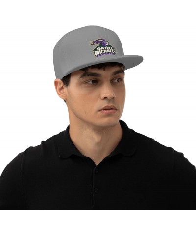 Saint Michael's College Logo Baseball Fashion for Men Trucker Sun Visor Cap Gray $12.47 Baseball Caps