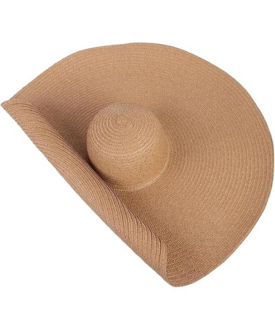 Women Summer Sun Hat Dome Beach Hat Outdoor Sun Protection Big Sunshade Hat Khaki $22.81 Sun Hats