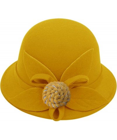 Bucket Hat Sun Hat Packable Travel Fishing Hat Men Hat Cute Bucket Hat Bucket Hat for Men Yellow $7.33 Bucket Hats