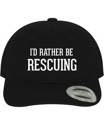 I'd Rather Be Rescuing - Soft Dad Hat Baseball Cap Black $19.72 Baseball Caps