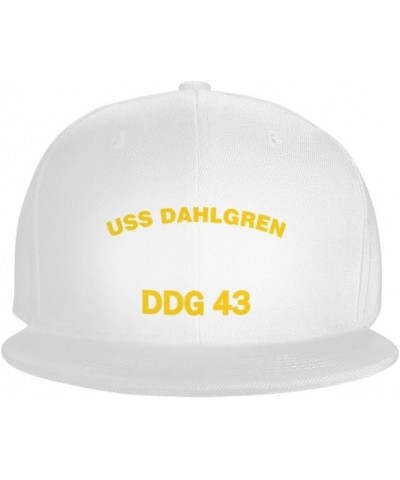 USS Dahlgren DDG 43 DLG 12 Flag-Trucker Hats Denim Hats Cowboy Knit hat Baseball Caps Fisherman's hat White $13.99 Baseball Caps