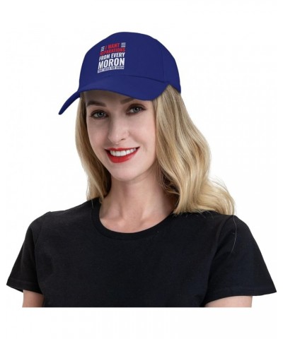 I Want Reparations from Every Moron That Voted for Biden Baseball Cap Men Gifts Trucker Hat Women Sun Hat Black Blue $9.78 Ba...