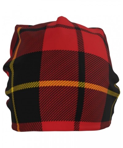 Beanie Hat for Men Women Slouchy Beanie Hats Wallace-Clan-Red-Tartan Winter Knit Cuffed Beanie Skull Cap $9.86 Skullies & Bea...