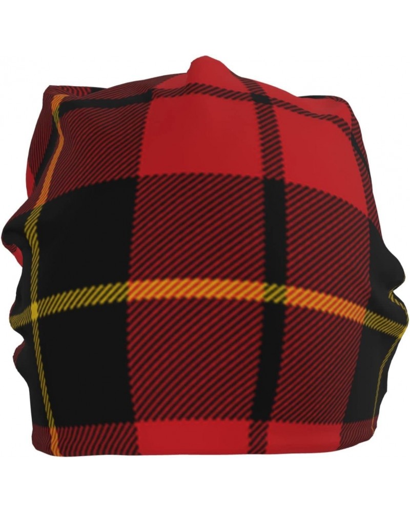 Beanie Hat for Men Women Slouchy Beanie Hats Wallace-Clan-Red-Tartan Winter Knit Cuffed Beanie Skull Cap $9.86 Skullies & Bea...