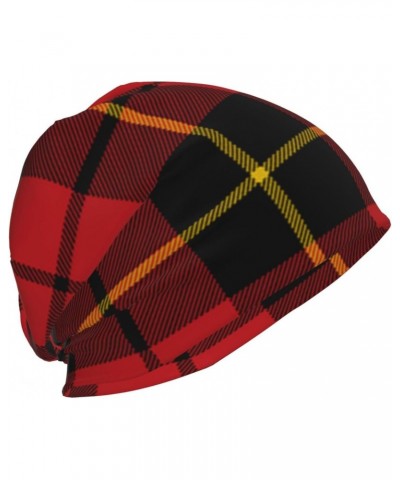 Beanie Hat for Men Women Slouchy Beanie Hats Wallace-Clan-Red-Tartan Winter Knit Cuffed Beanie Skull Cap $9.86 Skullies & Bea...