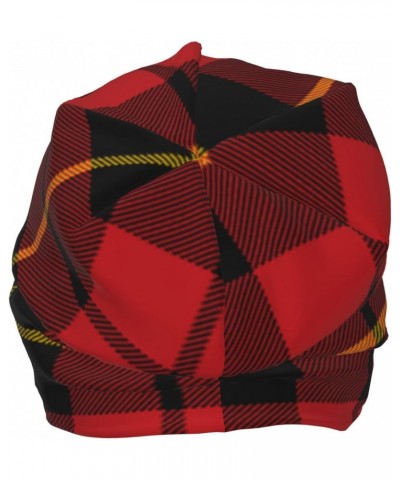 Beanie Hat for Men Women Slouchy Beanie Hats Wallace-Clan-Red-Tartan Winter Knit Cuffed Beanie Skull Cap $9.86 Skullies & Bea...