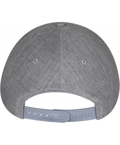 Fire Curved Bill Snapback Outdoor Cap Firepit Camping Heather Grey $14.03 Baseball Caps