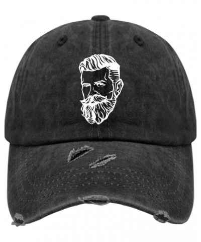 Man Long Beard Hats for Womens Washed Distressed Baseball Cap Funny Washed Dad Hat Light Weight $12.87 Baseball Caps