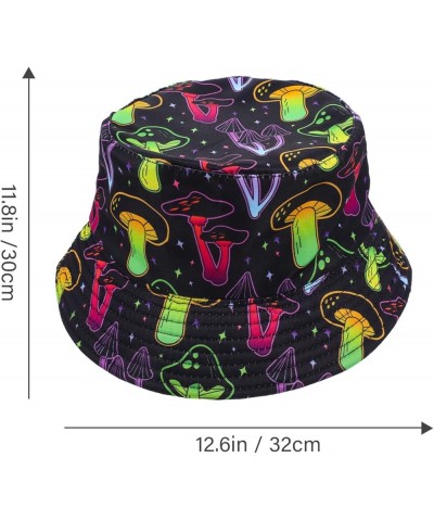 Mushroom Bucket Hat Outdoor Bucket Hat Fisherman Caps for Carnival Party Sun Protection Women As Shown-2 $7.15 Bucket Hats