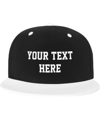 Customize Baseball Cap Design Your Own Contrast Hip Hop Hat Adjustable White $8.95 Baseball Caps