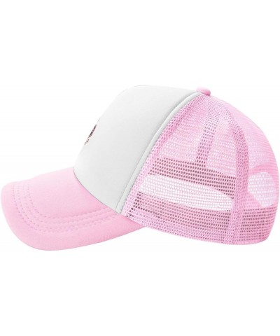 UIC Flame Trucker Hats，Adjustable Comfortable Mesh Shade Baseball Cap for Men and Women Pink $10.07 Baseball Caps