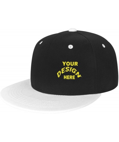 Custom Hats Add Your Custom,Custom Name Hat,Custom Hat Design Your Own Classic Mens Womens Personalized Baseball Hat White $9...