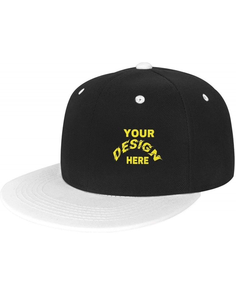 Custom Hats Add Your Custom,Custom Name Hat,Custom Hat Design Your Own Classic Mens Womens Personalized Baseball Hat White $9...