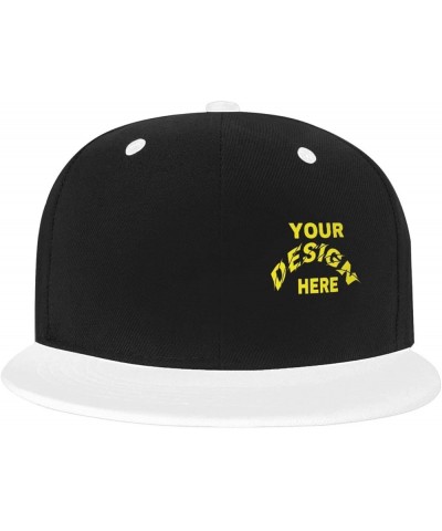 Custom Hats Add Your Custom,Custom Name Hat,Custom Hat Design Your Own Classic Mens Womens Personalized Baseball Hat White $9...