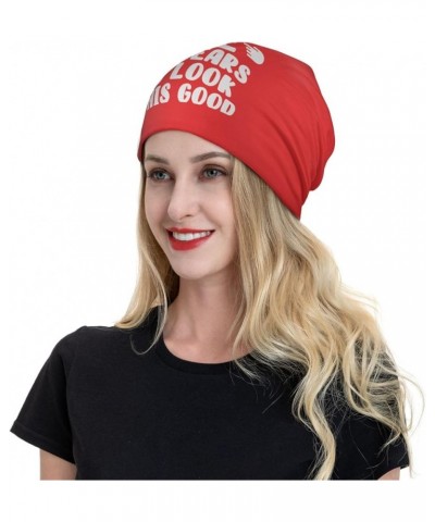 Beanie,It Took Me 50 Years to Look This Good 8 Beanie Hat Women Warm Slouchy Hat Men Knit Skull Cap Hedging Cap Black Red $9....