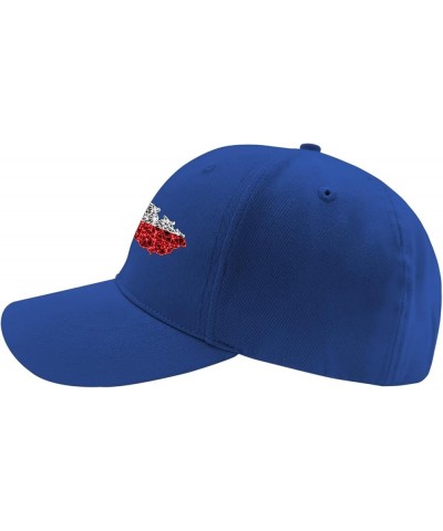 Flag Map Mesh Czech Republic Baseball Caps Vintage Dad Hats for Men Gifts for Her Baseball Blue $12.34 Baseball Caps