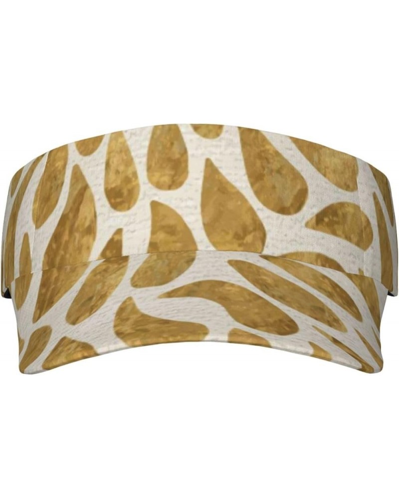 Gold Drops Print Sunscreen Visor Hats for Women & Men,Sport Empty Top,Tennis Visor,Golf Visor Gold Drops $12.32 Visors