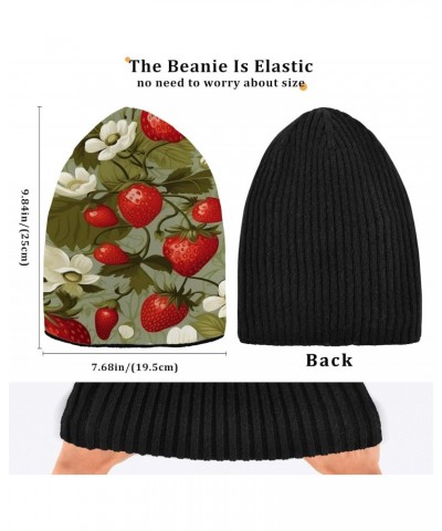 Strawberry Beanie Hat Skull Cap Beanies for Men Women,Winter Warm Ski Hat Unisex334 $13.20 Skullies & Beanies