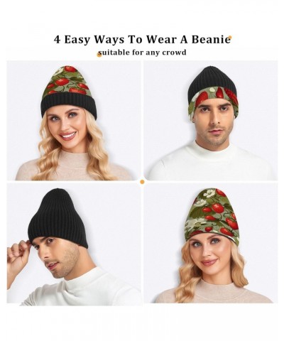 Strawberry Beanie Hat Skull Cap Beanies for Men Women,Winter Warm Ski Hat Unisex334 $13.20 Skullies & Beanies