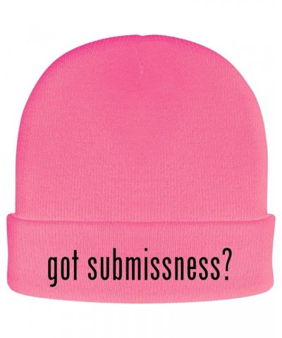 got Submissness? - Soft Adult Beanie Cap Pink $18.47 Skullies & Beanies