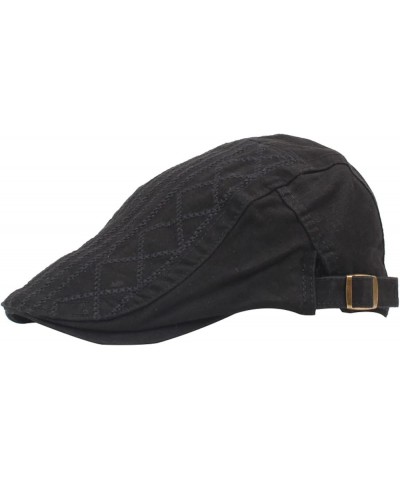 Newsboy Cap for Men Classic Winter Cotton Flat Visor Hats Fashion Embroidery Hunting Golf Driving Beret Hat Army Green $11.32...