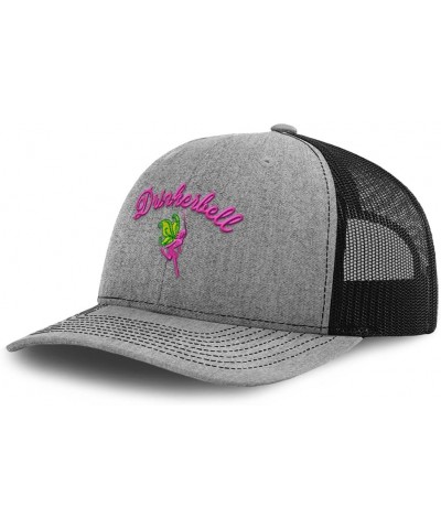 Trucker Baseball Cap Drinkerbell Cotton Dad Hats for Men & Women Heather Gray Black $15.65 Baseball Caps