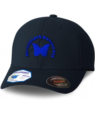 Custom Flexfit Hats for Men & Women Metalmark Butterfly Insects Polyester Dad Hat Baseball Cap Dark Navy Design Only $18.80 B...