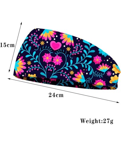 Ladies Headwear Women Print Headband Elastic Head Wrap Hair Band Bandana Headband Fashion Headwear Pink $5.80 Headbands