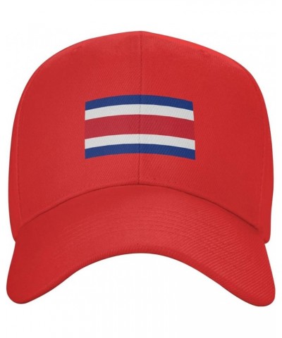 Flag of Costa Rica Baseball Cap for Men Women Hat Adjustable Truck Driver Baseball Caps Dad Hats Red $12.42 Baseball Caps