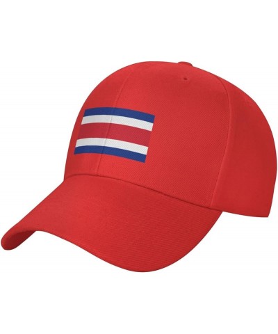 Flag of Costa Rica Baseball Cap for Men Women Hat Adjustable Truck Driver Baseball Caps Dad Hats Red $12.42 Baseball Caps