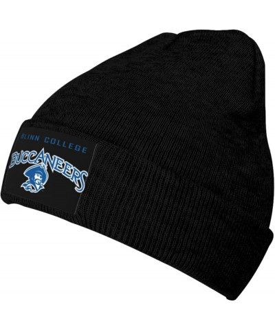 Blinn College Logo Stretch Knit Hat for Men Women Winter Warm Cap Black $7.08 Skullies & Beanies