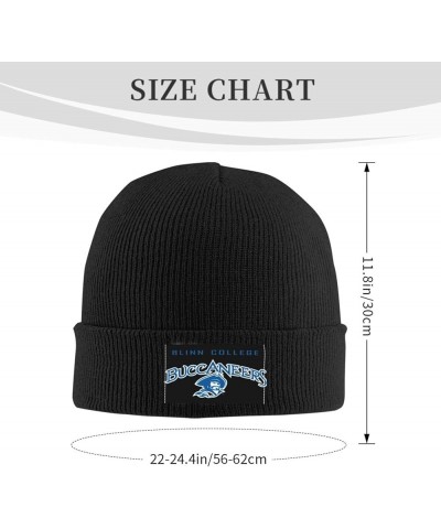 Blinn College Logo Stretch Knit Hat for Men Women Winter Warm Cap Black $7.08 Skullies & Beanies