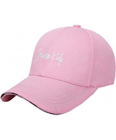 Baseball Cap Adult Hat Casual Canvas Fashion Travel Cap Outdoor Korean Cap Baseball Baseball Cap Classic Beach Pink $10.61 Ba...