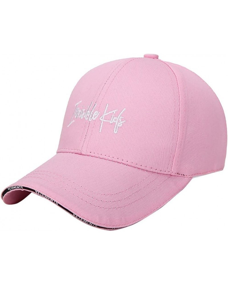 Baseball Cap Adult Hat Casual Canvas Fashion Travel Cap Outdoor Korean Cap Baseball Baseball Cap Classic Beach Pink $10.61 Ba...