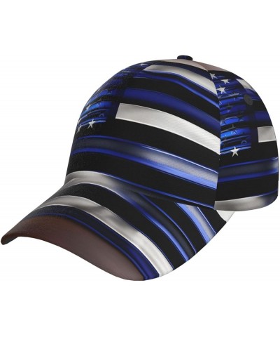 American Thin Blue Line Flag Unisex Print Baseball Cap,Fashionable and Practical Outdoor Gear,for All Seasons American Thin B...