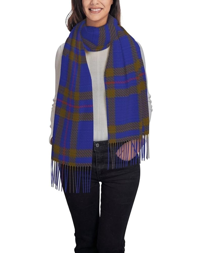 Large Scarf Plaid Cashmere Feel Shawl Wraps with Tassel Soft Fashion Warm Scarves for Women Scottish Clan Elliot Elliott Tart...